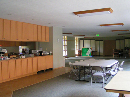 our community area with kitchen